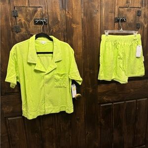 Kendall & Kylie Green Terry Cloth Set